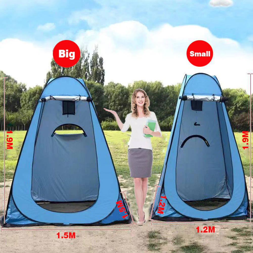 Cheap Goat Tents Pop Up Pod Privacy Nature Tent Changing Room Outdoor Awnings Portable Tarp Shower Camp Toilet Rain Shelter For Camping Accessory   